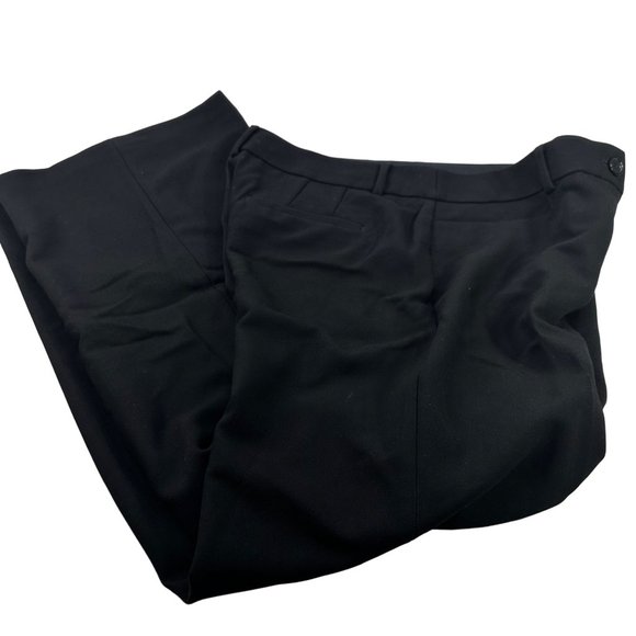 The Loft Women's Sz 12 Pant High Waist Straight Through Hip Black New With Tags - Picture 2 of 16